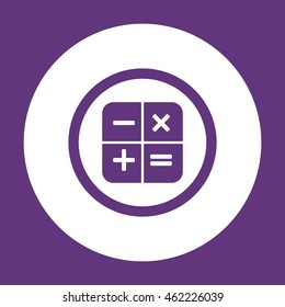 Math  Icon. Flat design.