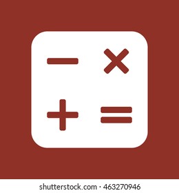 Math  Icon. Flat design.