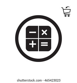 Math  Icon. Flat design.