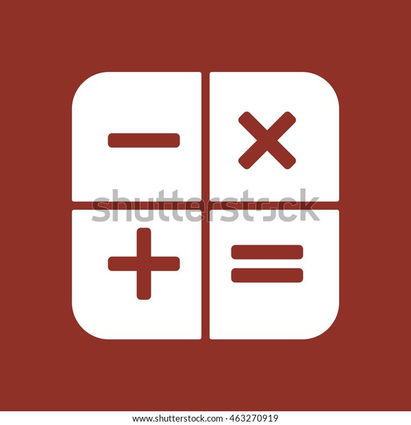 Math  Icon. Flat\
design.