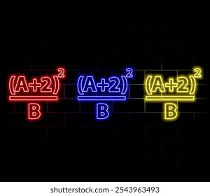 Math icon, golden metallic thin 3d lines, vector illustration collection..