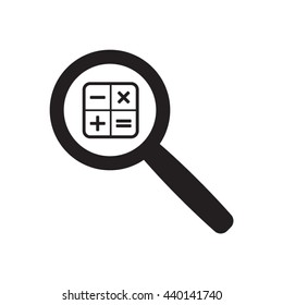 Math   icon,  isolated. Flat  design.