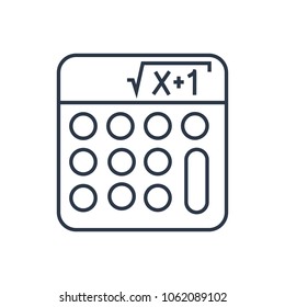Math icon. Isolated mathematics and math icon line style. Premium quality vector symbol drawing concept for your logo web mobile app UI design.