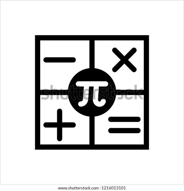 Math Icon,\
Mathematics Icon Vector Art\
Illustration