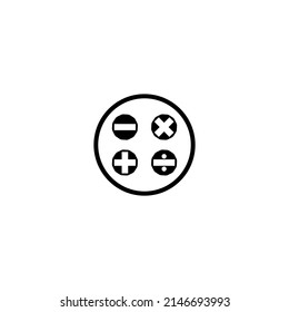 math icon vector design templates 