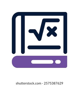 math icon. vector dual tone icon for your website, mobile, presentation, and logo design.