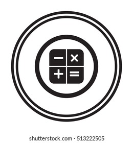 Math  Icon, vector.  Flat design.