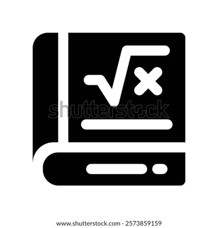 math icon. vector glyph icon for your website, mobile, presentation, and logo design.