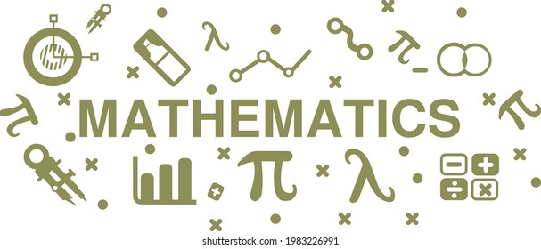 Math Icons concept  vector design 