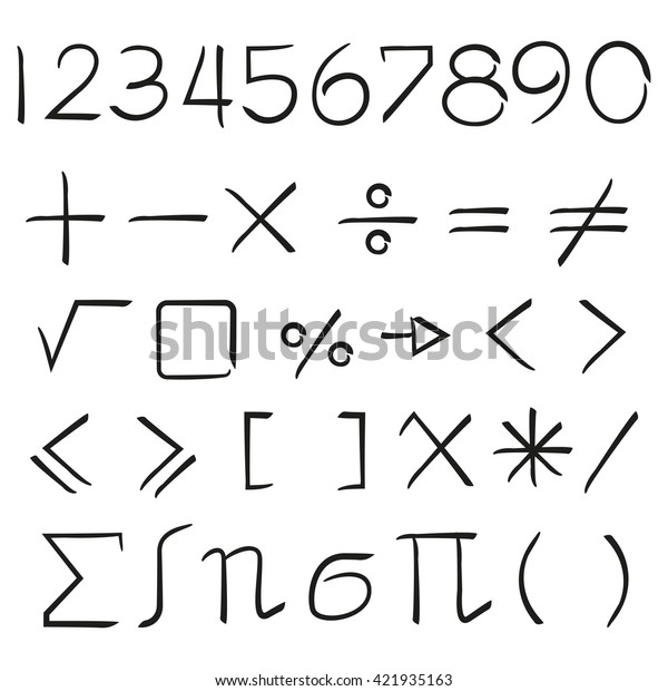 math icons, math symbols\
set