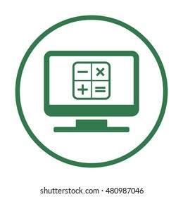 Math  Icon,vector.  Flat design.