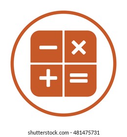 Math  Icon,vector.  Flat design.