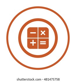 Math  Icon,vector.  Flat design.