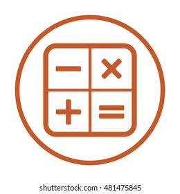 Math  Icon,vector.  Flat design.