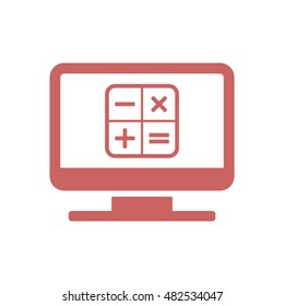 Math  Icon,vector.  Flat design.