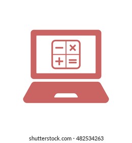 Math  Icon,vector.  Flat design.
