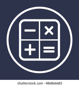 Math  Icon,vector.  Flat design.