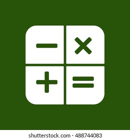 Math  Icon,vector.  Flat design.