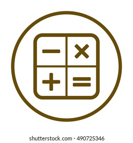Math  Icon,vector.  Flat design.