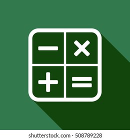 Math  Icon,vector.  Flat design.