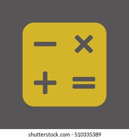 Math  Icon,vector.  Flat design.