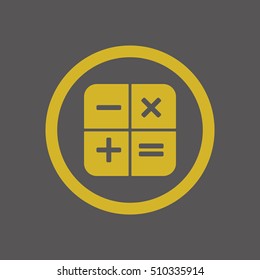Math  Icon,vector.  Flat design.
