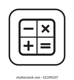 Math  Icon,vector.  Flat design.