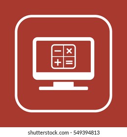 Math  Icon,vector.  Flat design.