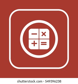 Math  Icon,vector.  Flat design.