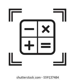 Math  Icon,vector.  Flat design.