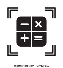Math  Icon,vector.  Flat design.