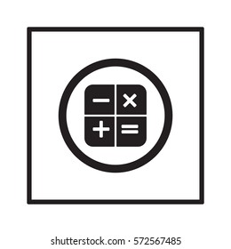 Math  Icon,vector.  Flat design.