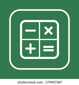 Math  Icon,vector.  Flat design.