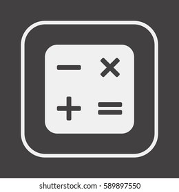 Math  Icon,vector.  Flat design.