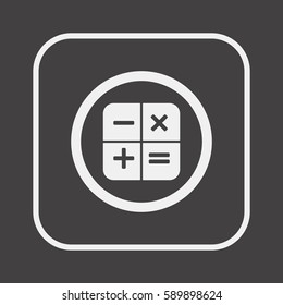Math  Icon,vector.  Flat design.