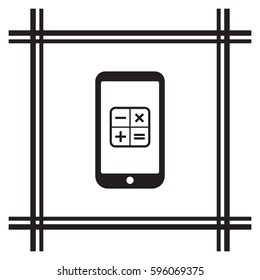 Math  Icon,vector.  Flat design.