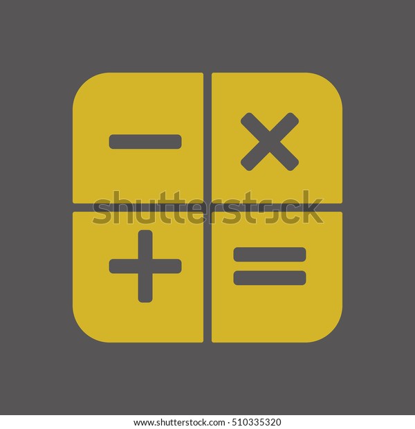 Math  Icon,vector.  Flat\
design.