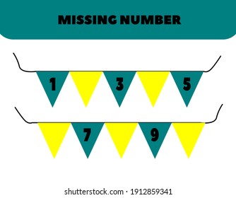 Math for kid. Counting, preschool worksheet page.