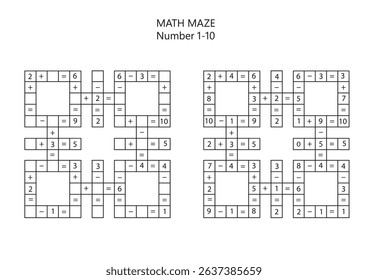 Math Labyrinth  for small and smart kids 
