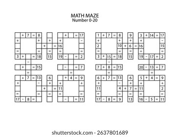 Math Labyrinth  for small and smart kids 