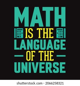 Math is the Language of the universe - vector