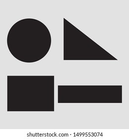 Math mathematics icon set linear EPS