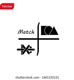 Math mathematics icon set on white background.