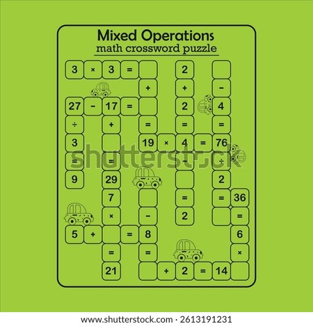 Math maze puzzle worksheet for children