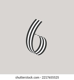 Math numbers with vector text effect	