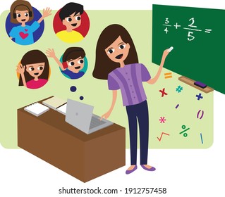 Math Online Class Students' Recitation