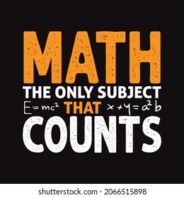 Math the only subject that counts - vector