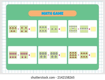 Math operations for kindergarten, preschool and primary school.