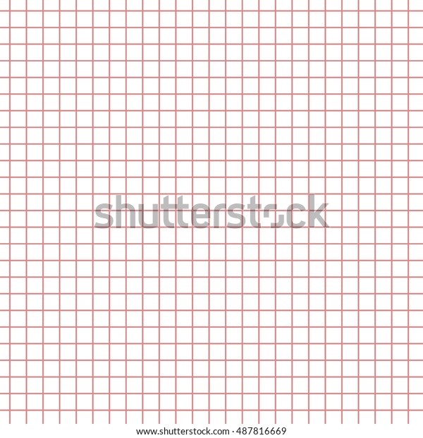 Math Paper Red Squares Texture Background Stock Vector (Royalty Free ...