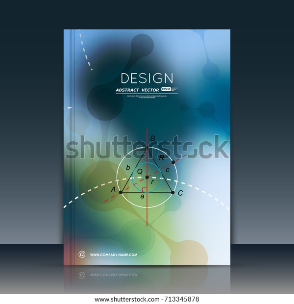 Math Physics Science Book Frame Surface Stock Vector (Royalty Free ...